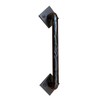 Wild West Hardware Curved Tree Branch Barn Door Handle, Gate Pull Handle (Black Powder Coat)