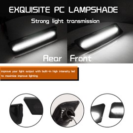 Tonsya For 2010 2011 2012 2013 Ford Transit Connect Front+Rear Bumper Fender Side Marker Lights Full White Led Lamps Smoked Lens 4 pcs