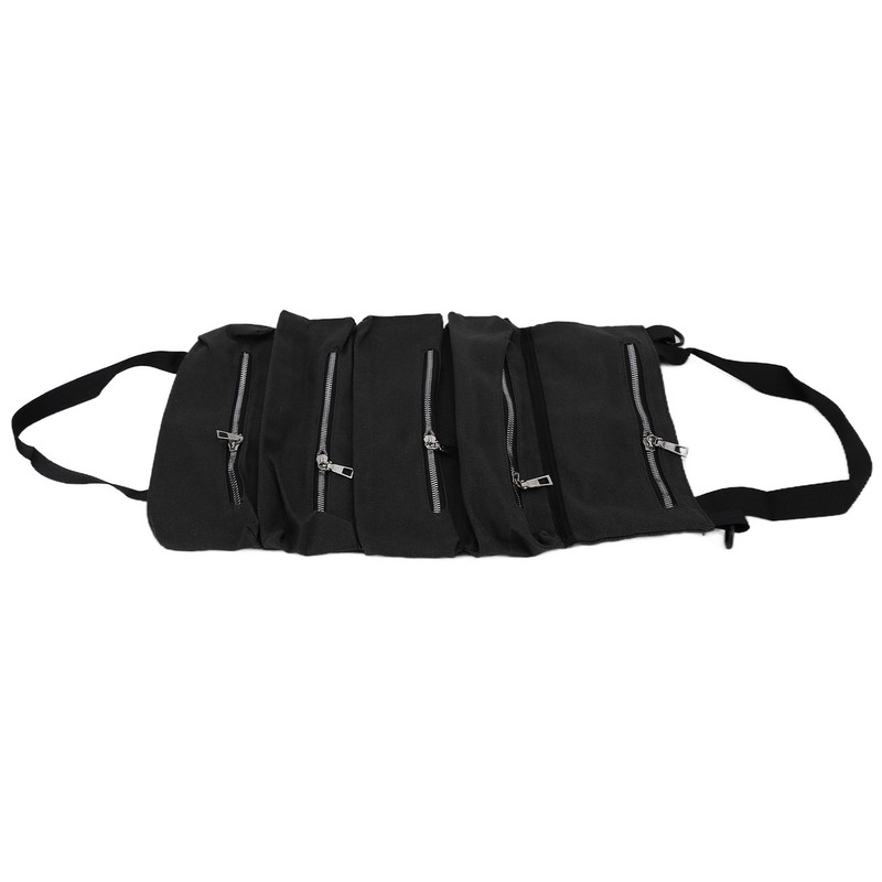 Tool Storage Bag Canvas Foldable Zipper Design Lightweight and Durable