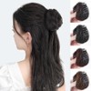 Dungmoori Dango Hair Clip Pin Partial Wig SD230338 Dark Brown 1 Piece / 똥머리 당고머리 집게핀 부분가발 SD230338 진갈색1개입