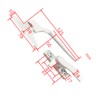 Lokatall Window Handle Replacement Window Handle, Universal Double UPVC Window