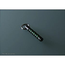 TEC Accessories ISOTOPE S360 - Stainless Steel Tritium Vial Housing 3mm x 23mm - Camping Accessories - EDC - Survival Gear, Black Diamond Carbon, S