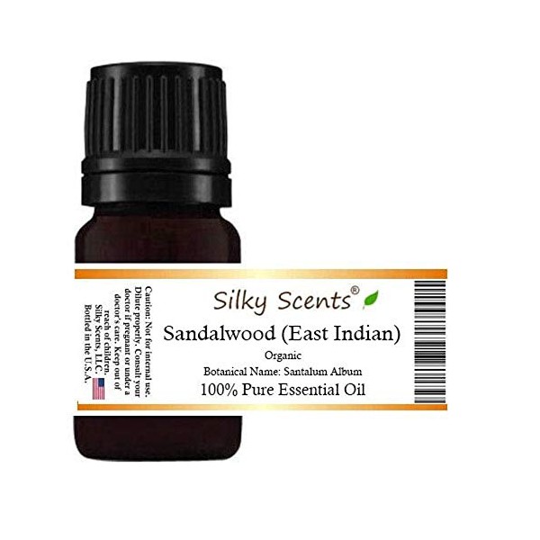 Sandalwood (East Indian) Organic Essential Oil (Santalum Album) 100% Pure and Natural - 1OZ-30ML