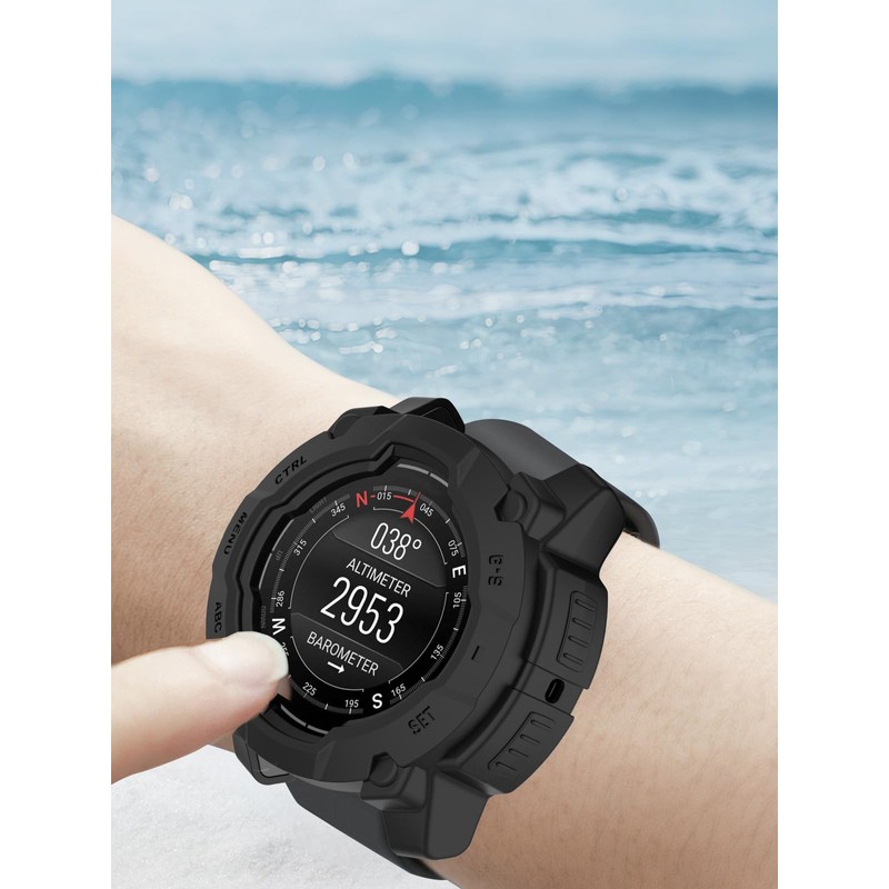 Compatible with Garmin Instinct 3 Smartwatch 45 mm,Soft Flexible TPU