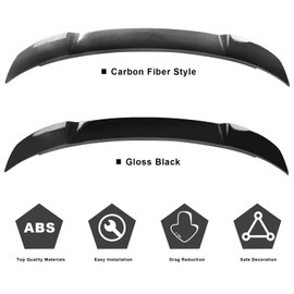 AAriguthel Rear Spoiler Compatible with Dodge Charger 2011-2022 RT SXT SRT Hellcat 6 Door,Rear Trunk Spoiler Carbon Fiber Style