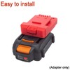 Demkmilri 1X Adapter For Worx 20V Li-ion Battery Convert to