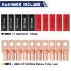 haisstronica 10pcs 4 AWG - 1/4" (M6) Battery Cable Lugs,
