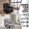 ULTICOR 4-Piece, 1 Seat Recliner Cover, Velvet Stretch Reclining Chair