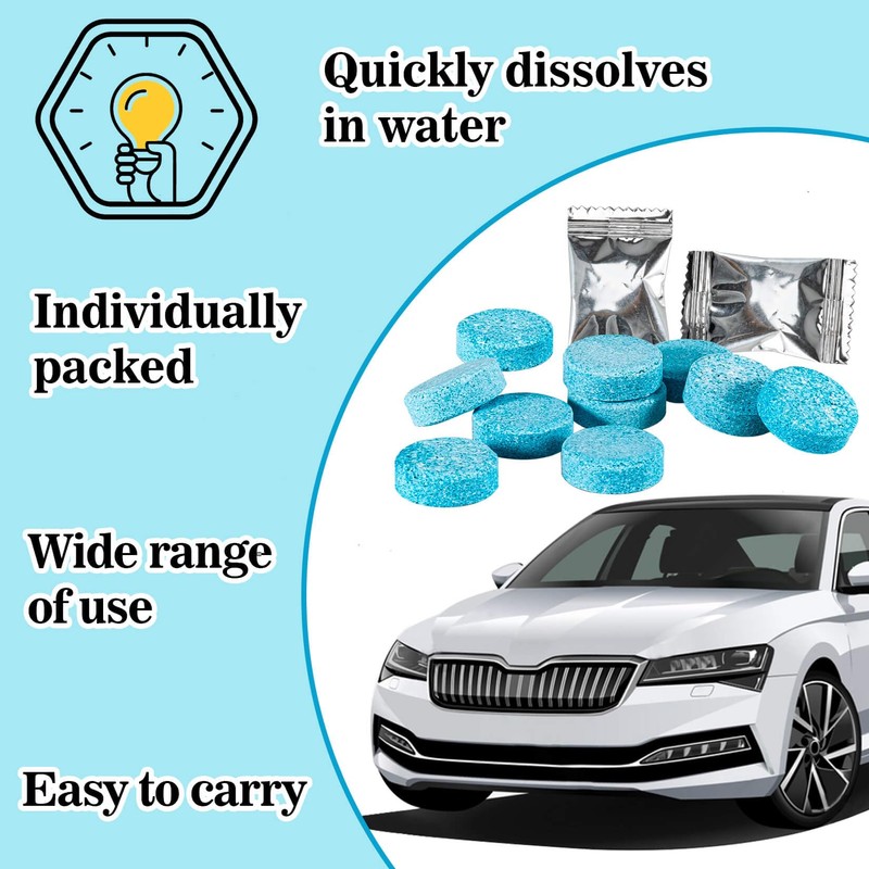 Sukh Car Windshield Washer Tablets - Washer Fluid Tablets Glass