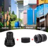 SNUTUYA PVC Garden Hose Bulkhead Fitting With Plug, 1/2" Female