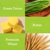 Vloong Green Onion Flavor Thin Crackers, Individual Packs with Versatile