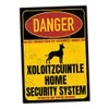 Xoloitzcuintle Xolo Sign Danger Security System Door Sign Dog Warning