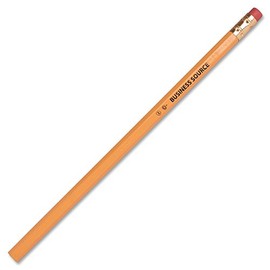 Business Source Unsharpened Woodcase No. 2 Pencils - Box of 72 (37508)