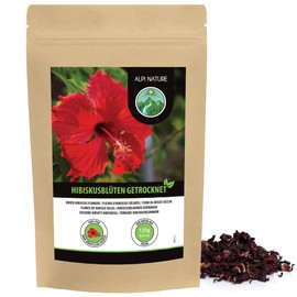 Hibiscus Flower Tea (125g), Hibiscus Whole Flowers, Hibiscus Flower Tea Gently Dried, 100% Pure and Natural for Preparing Hibiscus Tea