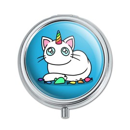 Unicorn Cat with Rainbow Mouse Toys Pill Case Trinket Gift Box