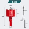 Yeepeo Hole Saw 40 mm, Universal HSS M42 Bi-Metal Hole