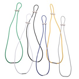 WHAMVOX 6Pcs Adjustable Heavy Duty Rubber Trash Can Bands for Secure Garbage Bag Fixing Nonslip Design for Home Office and Hotel Use Grey