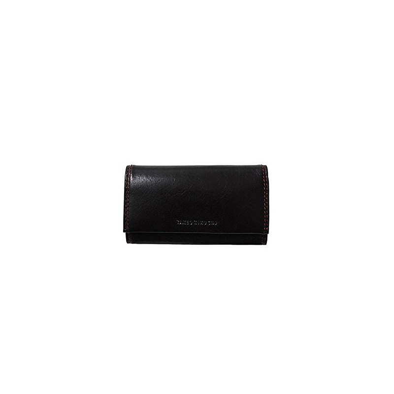 Takeokikuchi Men's Trifold Key Case, Soft Antique, 01: Black