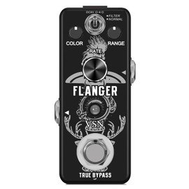 VSN Guitar Flanger Pedal for Analog Flanger Effect Pedals Classic Metallic Flanger Sounds Effect As Ture Tone 2 Modes Best Retro Sound Effect