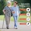 Tomkan Walking Cane, 36 Inches Adjustable Height, Aluminum Walking Stick