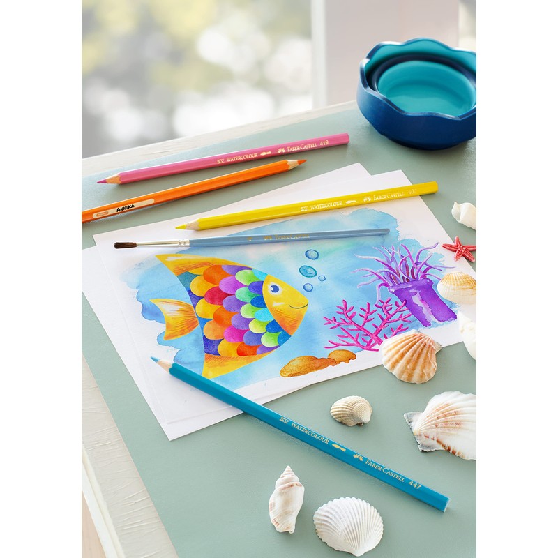 Faber-Castell 114413 - Farbstift Kinder Aquarell 12er Kartonetui