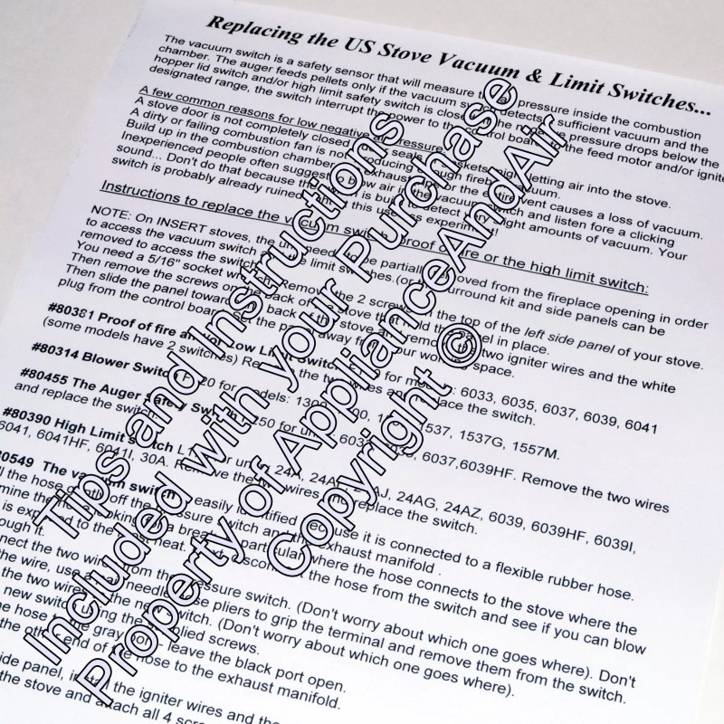 Hotblast 80789 CERAMIC High Limit Damper Actuater Thermodisc, Ships TODAY!