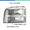 G-PLUS Headlights Assembly, Compatible with 2005 2006 2007 Ford F250