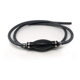 Five Oceans FO4280 Marine Boat Fuel Line, Universal Outboard Fuel Line with Primer Bulb, 3/8 Inch Hose x 6 Feet Long, Reinforced EPA/CARB, Compatible with Ethanol Blended Fuels
