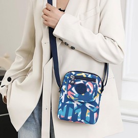 FAVORTALK Lightweight Nylon Women's Shoulder Bag Waterproof Crossbody Bag Shoulder Bag with Multiple Pockets for Women, B38308