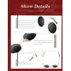 Retro circular polarized sunglasses for men and women, upscale metal