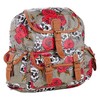 Eye Catch TM - Womens Oil Cloth Skull Roses Backpack