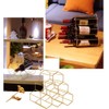 Tabletop Wine Rack 6 Bottle Wine Holder Modern Metal Wine