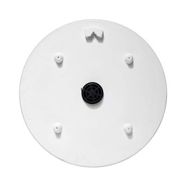 Blanc Fleur 15 inch Decorative Outdoor Thermometer for Garage, Patio, Backyard, Outdoor Wall, Fence Outdoor Thermometer Decorative Patio Thermometer Vintage Antique Aged White Ivory Easy to Read