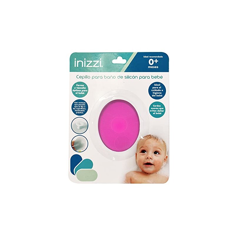 Inizzi Cepillo de Baño de Silicon Para Bebe Pin