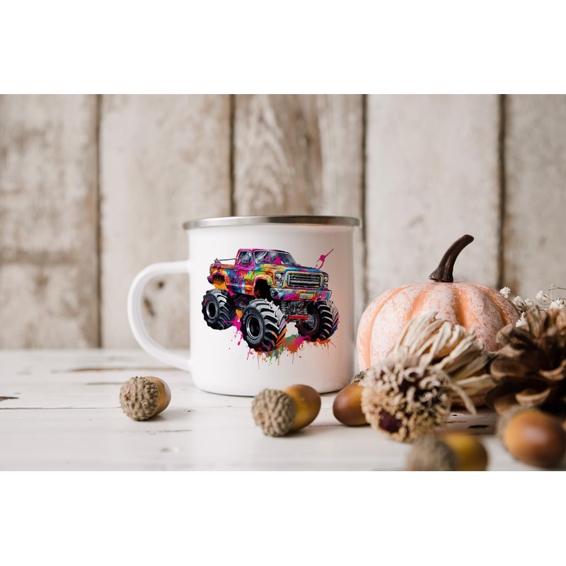 MAXIKIWI - Langlebiger Emaille-Kaffee- oder Teetasse für den Innen- und