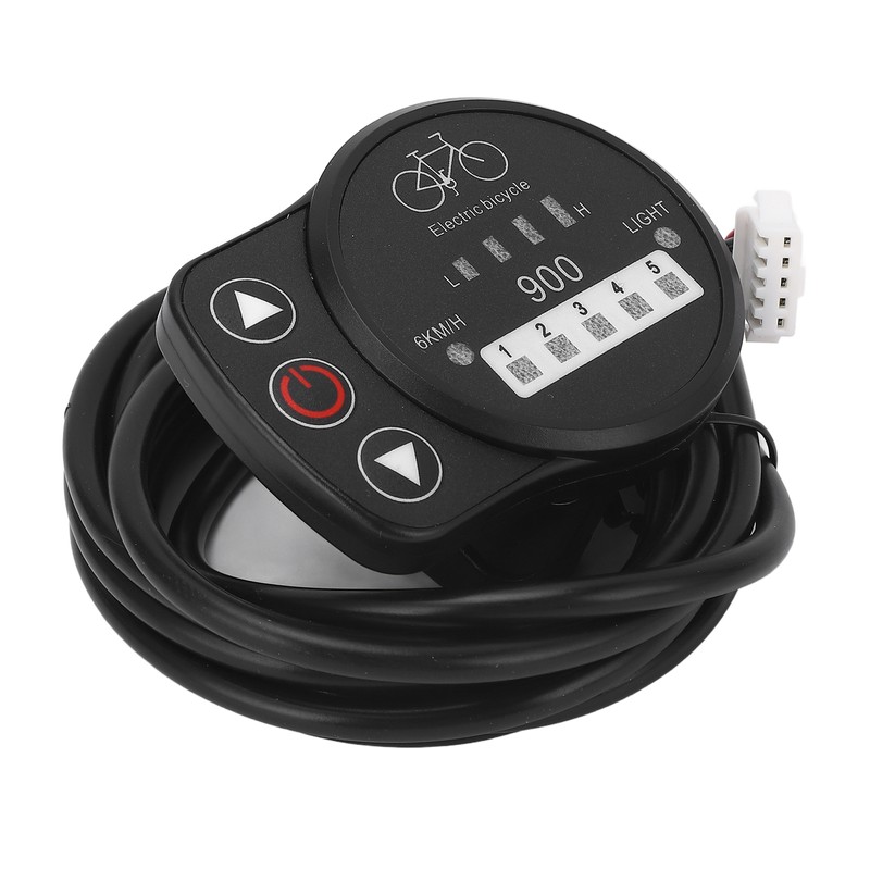 36V 48V Electric Bike LED Meter Speed Battery Power Headlight