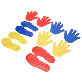 Marker Pad, Lightweight, 3 Pairs Hands and 3 Pairs Foot, Spot Marker, Integrated Limb Adjustment, Flat Disk, Easy to Carry, Parent and Child PVC Material Game