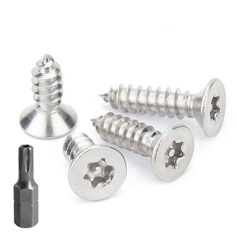 FarDeer Stainless Steel Flat Head Self-Tapping Screws M4/M5 Security Sheet