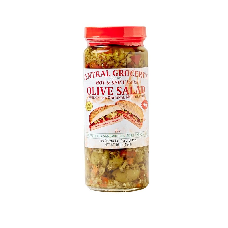 Central Grocery Hot & Spicy 16 Ounce Olive Salad (1