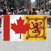 3×5 FT Canada Scotland Rampant Combo Flag,Large Canadian Scottish Lion