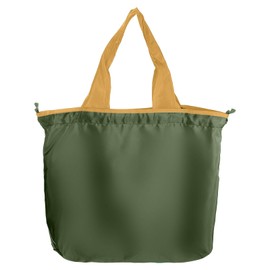 sourcing map Reusable Grocery Bags, 1Pcs 20" x 16" Washable Shopping Totes Fit in Pocket, Foldable Drawstring Lightweight Grocery Bag for Shopping, Camping and Traveling (Dark Green)