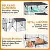 VISCOO Cat Cage, 4-Tier DIY Cat Enclosures Catio, Cat Playpen