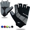Souke Sports Men’s Cycling Gloves, 3D Padded, Fingerless, Sweat Absorbent,