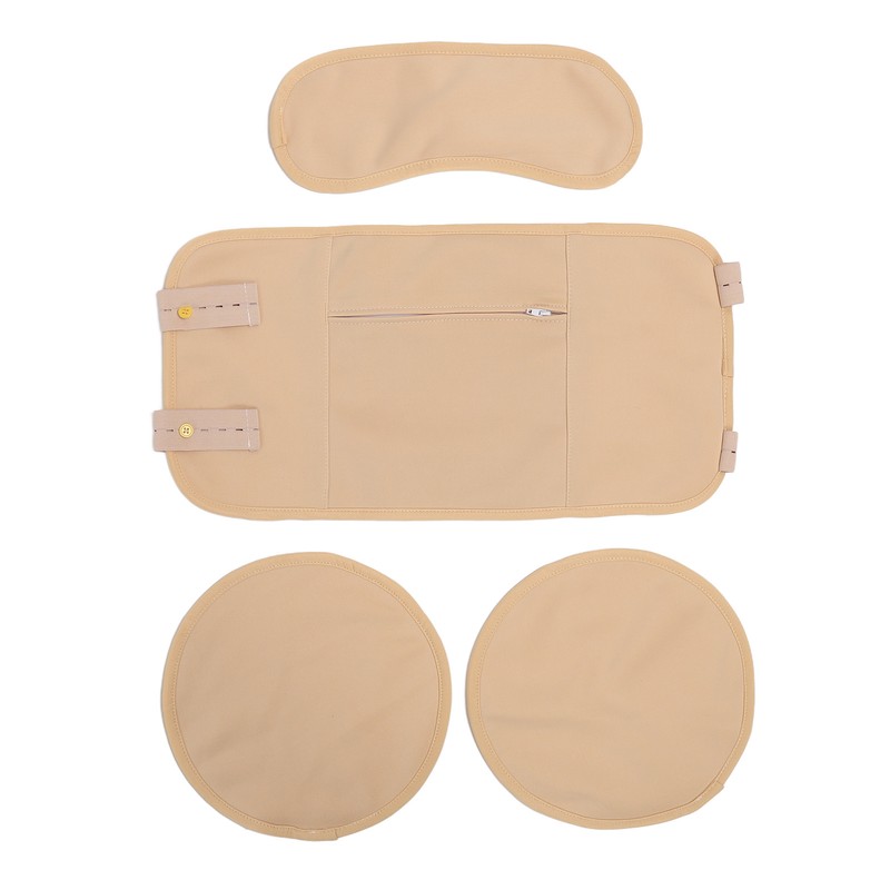 4pcs Castor Oil Packs Set Adjust Straps Prevent Leakage Washable