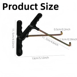 2 PCS Parts Hook Puller Trampoline Spring Pull Tool Kit Shoe Lace Tightners Lace Tool for Ice-Skate Shoe Lace Puller Ice Roller Skate Tool Plastic Hockey Skate Tightener