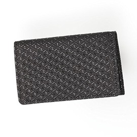 Indenya Yuichi Uehara (INDEN-YA) Genuine Leather Business Card Holder, Model No. 2501, Black