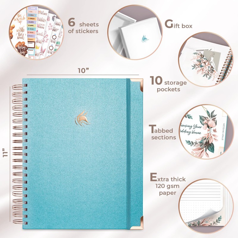 Clever Fox Wedding Planner – Notebook Organizer for Bride –