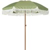 AMMSUN 7ft Patio Umbrella with Fringe Outdoor Tassel Umbrella UPF50+
