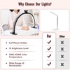 Half Moon Light for Nail Desk with Phone Holder, 29IN