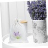 CAXUSD 6pcs Refillable Lavender Sachet Bags with Drawstring Closure Lightweight